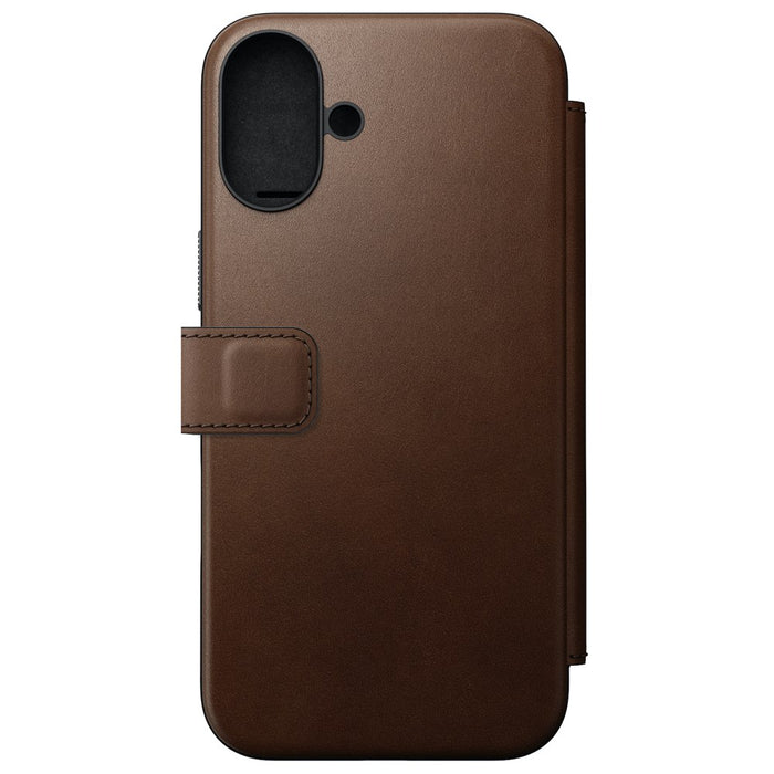 Nomad Modern Folio Leather Case for iPhone 16 Plus