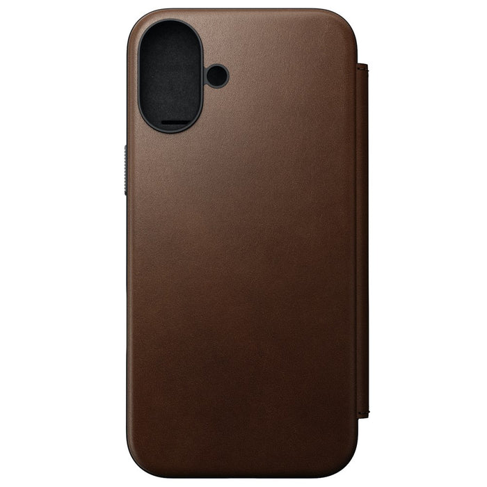 Nomad Modern Folio Leather Case for iPhone 16 Plus